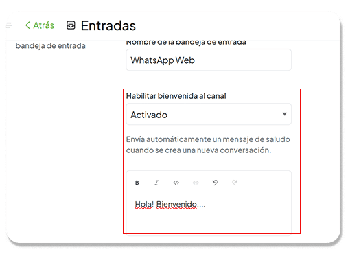 Habilitar-saludo-de-canal