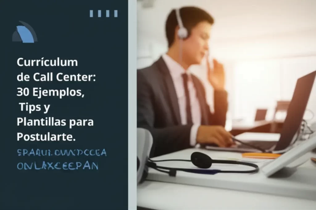 Currículum de Call Center: 30 Ejemplos, Tips y Plantillas para Postularte
