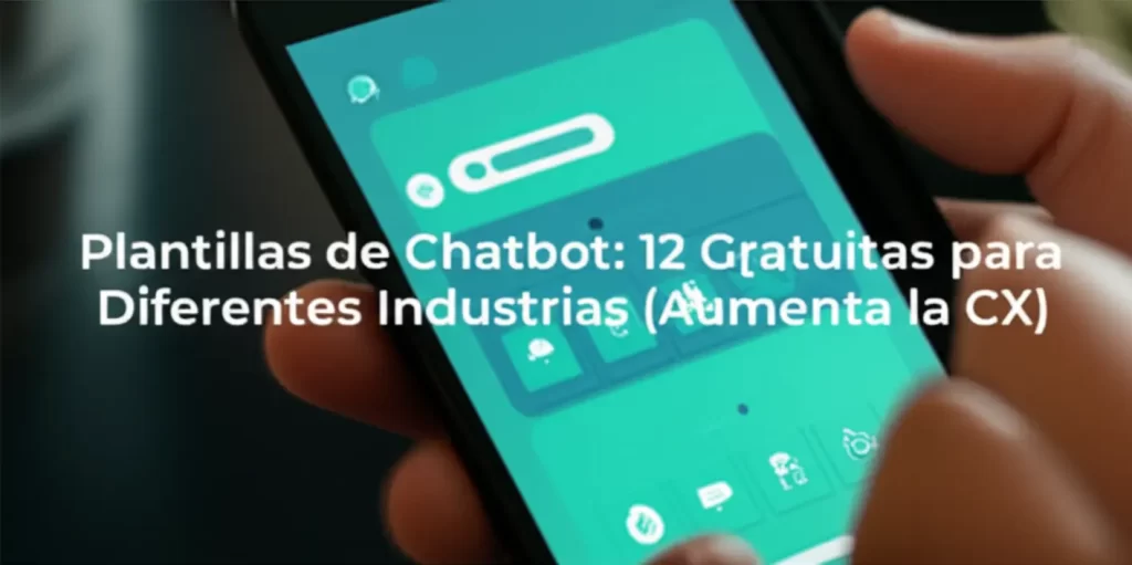 Plantillas de Chatbot: 12 Gratuitas para Diferentes Industrias (Aumenta la CX)