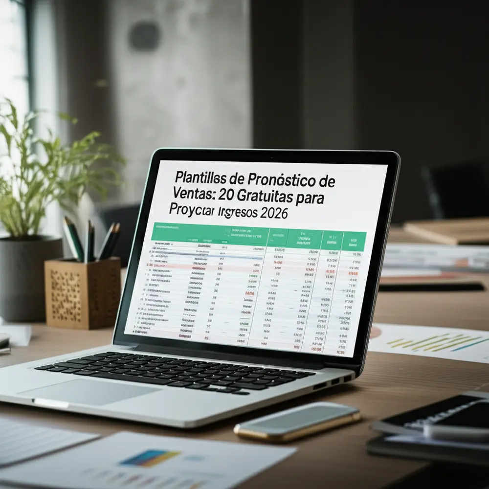 Plantillas de Pronóstico de Ventas: 20 Gratuitas para Proyectar Ingresos 2026